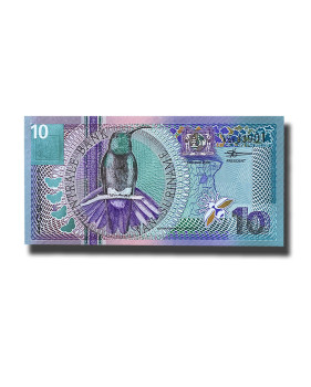 2000 Suriname 10 Gulden Banknote Uncirculated