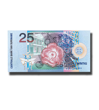 2000 Suriname 25 Gulden Banknote Uncirculated