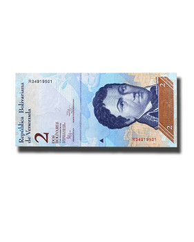 2012 Venezuela 2 Bolivares Banknote Uncirculated