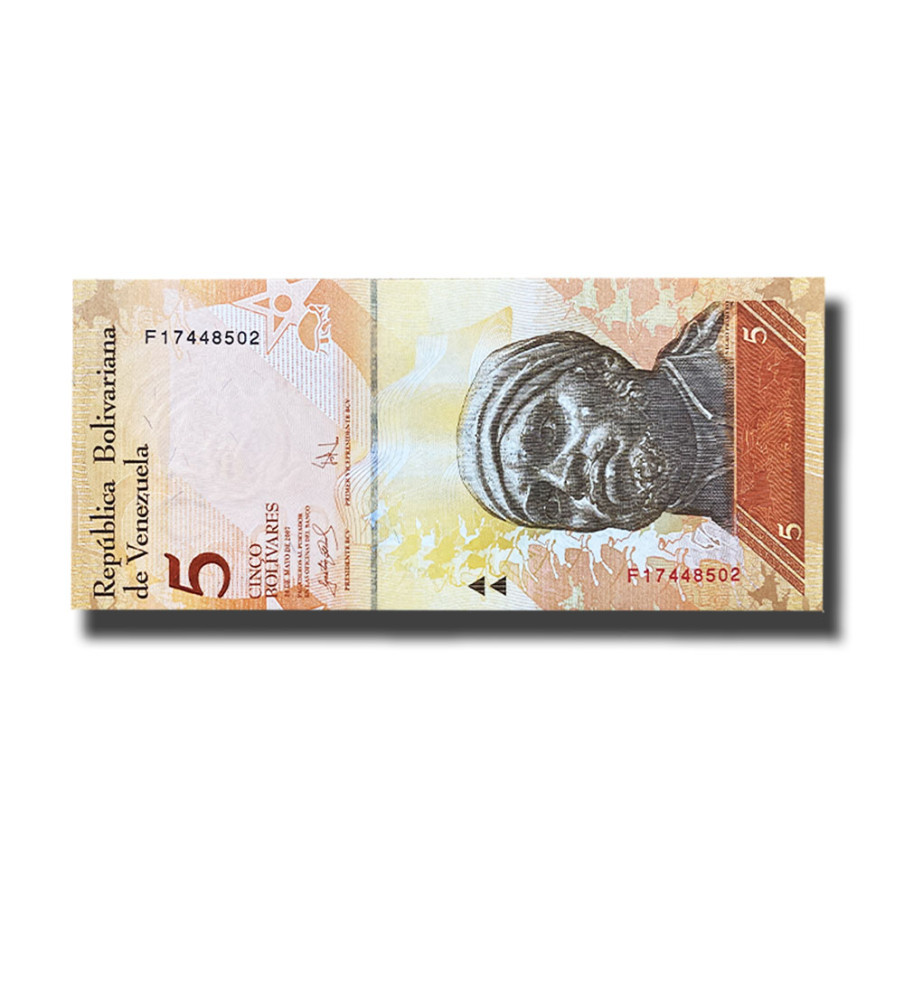 2007 Venezuela 5 Bolivares Banknote Uncirculated