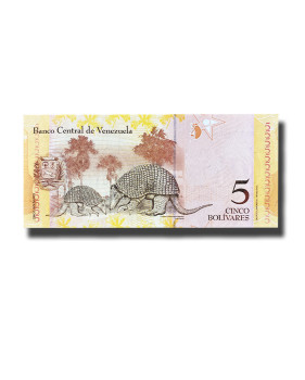 2007 Venezuela 5 Bolivares Banknote Uncirculated