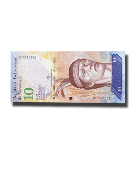 2013 Venezuela 10 Bolivares Banknote Uncirculated