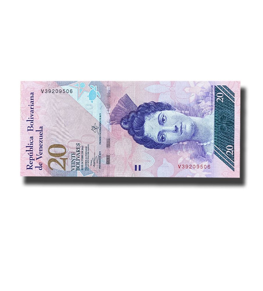 2013 Venezuela 20 Bolivares Banknote Uncirculated