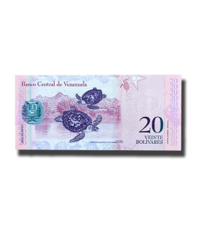 2013 Venezuela 20 Bolivares Banknote Uncirculated