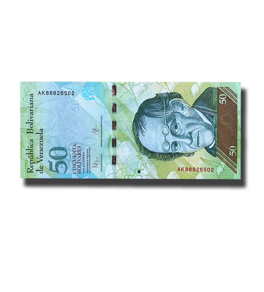 2015 Venezuela 50 Bolivares Banknote Uncirculated