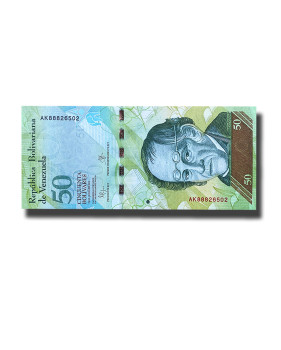 2015 Venezuela 50 Bolivares Banknote Uncirculated