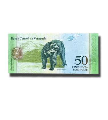 2015 Venezuela 50 Bolivares Banknote Uncirculated