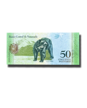 2015 Venezuela 50 Bolivares Banknote Uncirculated