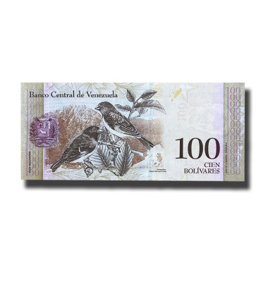 2015 Venezuela 100 Bolivares Banknote Uncirculated