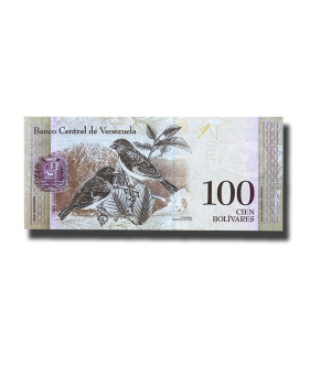 2015 Venezuela 100 Bolivares Banknote Uncirculated