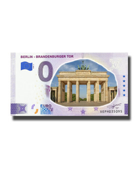 0 Euro Souvenir Banknote Berlin - Brandenburg Tor Colour Germany XEPH 2022-1