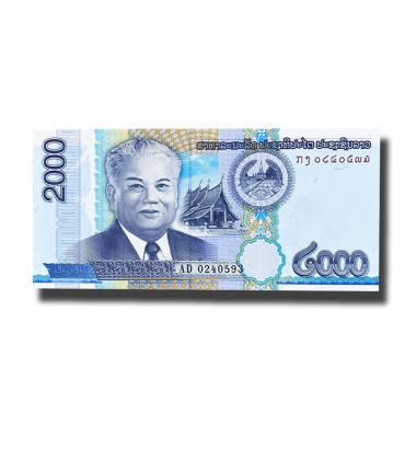 2013 Laos 2000 Laos Kip Commemorative Banknote President Kaysone Phomvihane Uncirculated