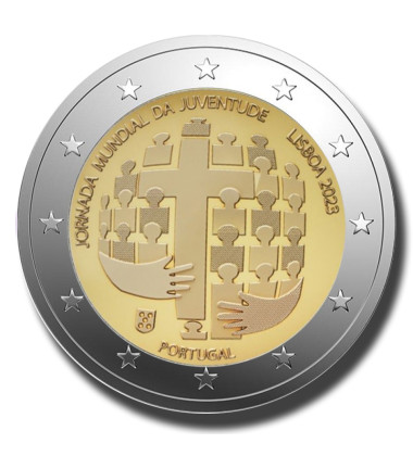 LIsbon 2023 Portugal 2 Euro Coin World Youth Day