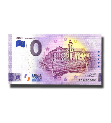 0 Euro Souvenir Banknote Sibiu Hermannstadt Romania ROAL 2023-1