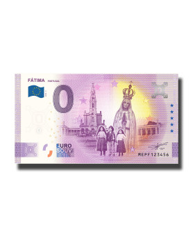 0 Euro Souvenir Banknote Fatima Portugal MEPF 2023-5