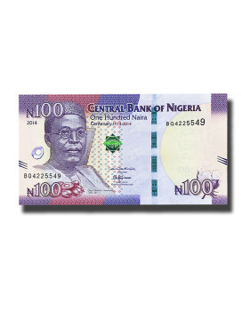 2014 Nigeria 100 Naira Banknote Uncirculated