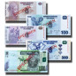 2007 Congo 50-1000 Francs - Set Of 5 Banknotes Specimen Uncirculated