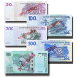 2007 Congo 50-1000 Francs - Set Of 5 Banknotes Specimen Uncirculated