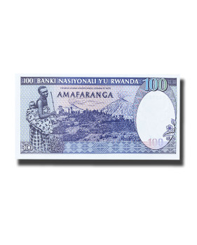 1989 Rwanda 100 Francs Banknote Uncirculated