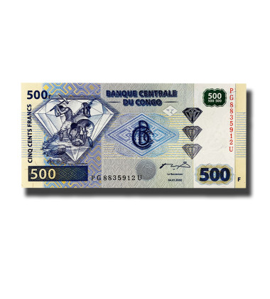 2003 Congo 10-500 Francs - Set Of 6 Banknotes Uncirculated