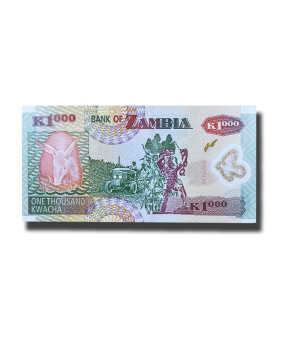 2008 Zambia 1000 Kwacha Polymer Banknote Uncirculated