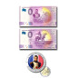 Napoleon In Malta Euro Colour Coin & 2 Souvenir Banknotes FEAM, FEAZ - Set of 3