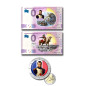 Napoleon In Malta Euro Colour Coin & 2 Souvenir Banknotes Colour FEAM, FEAZ - Set of 3