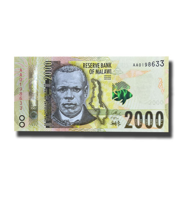 2016 Malawi 2000 Kwacha Banknote Uncirculated