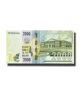 2016 Malawi 2000 Kwacha Banknote Reverend John Chilembwe Uncirculated