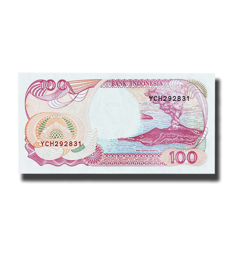 1992 Indonesia 100 Rupiah Banknote Anak Gunung Krakatau Uncirculated