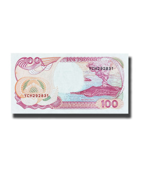 1992 Indonesia 100 Rupiah Banknote Anak Gunung Krakatau Uncirculated