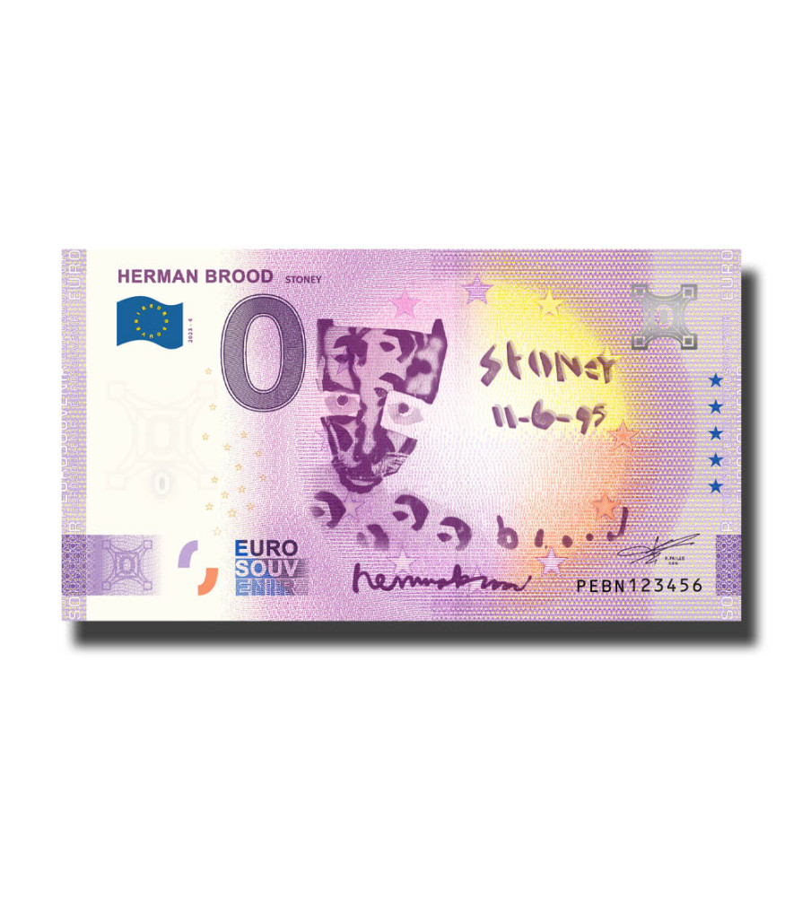 0 Euro Souvenir Banknote Herman Brood Stoney Netherlands PEBN 2023-4