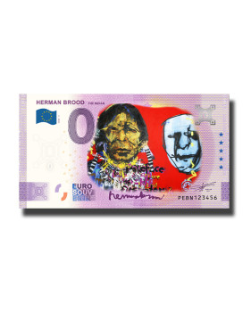 0 Euro Souvenir Banknote Herman Brood The Indian Colour Netherlands PEBN 2023-3