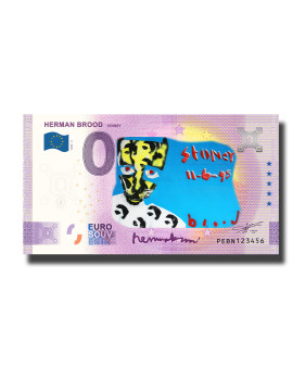 0 Euro Souvenir Banknote Herman Brood Stoney Colour Netherlands PEBN 2023-4