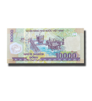 2020 Vietnam 10000 Dong Polymer Banknote Ho Chi Minh Uncirculated