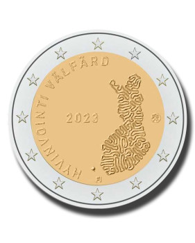 2023 Finland Hyvinvointi Valfard - Social and Health Services 2 Euro Coin