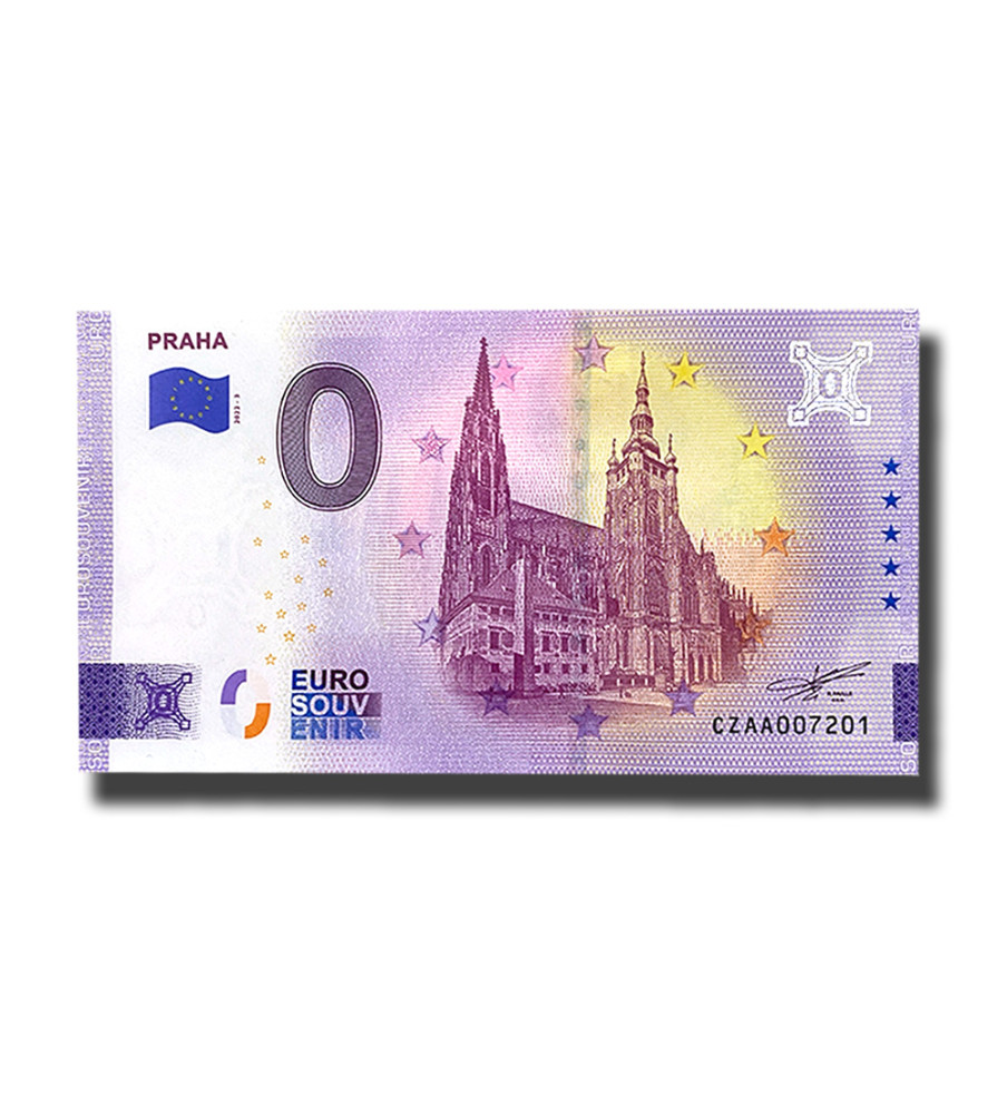 0 Euro Souvenir Banknote Praha Czech Republic CZAA 2022-3