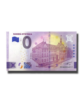 0 Euro Souvenir Banknote Banska Bystrica Slovakia EEAG 2022-2
