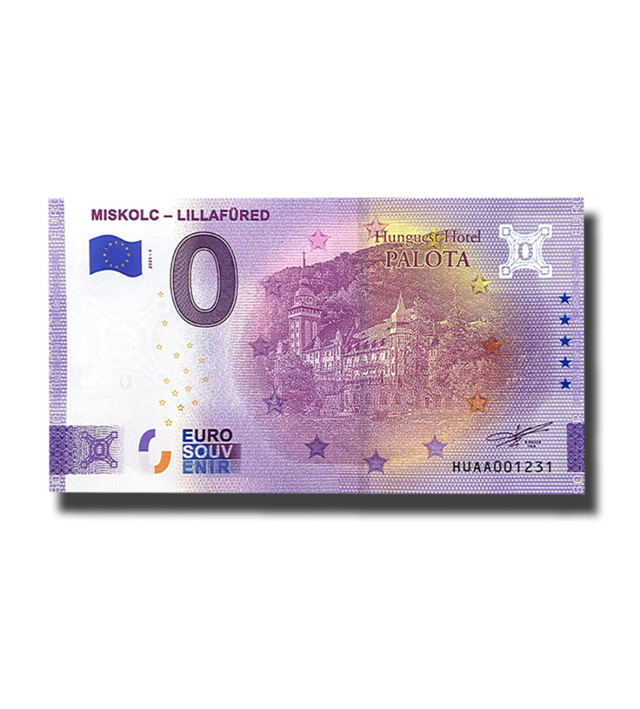 0 Euro Souvenir Banknote Miskolc-Lillafured Hungary HUAA 2021-1