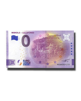 0 Euro Souvenir Banknote Miskolc-Lillafured Hungary HUAA 2021-1