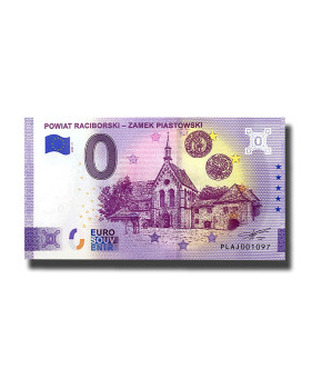 0 Euro Souvenir Banknote Powiat Raciborski - Zamek Piastowski Poland PLAJ 2021-1