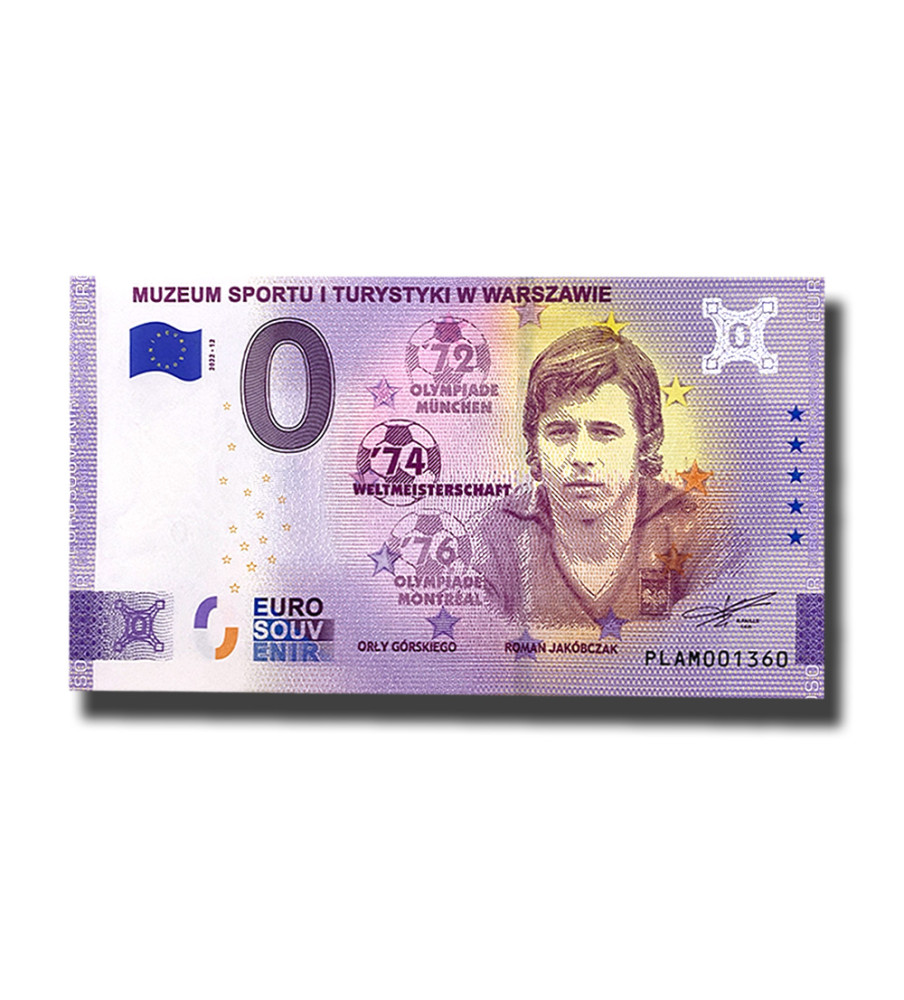 0 Euro Souvenir Banknote Muzeum Sportu I Turystyki W Warszawie Poland PLAM 2022-12