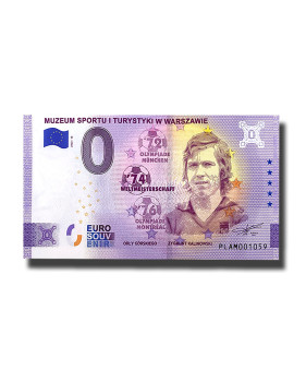 0 Euro Souvenir Banknote Muzeum Sportu I Turystyki W Warszawie Poland PLAM 2022-13