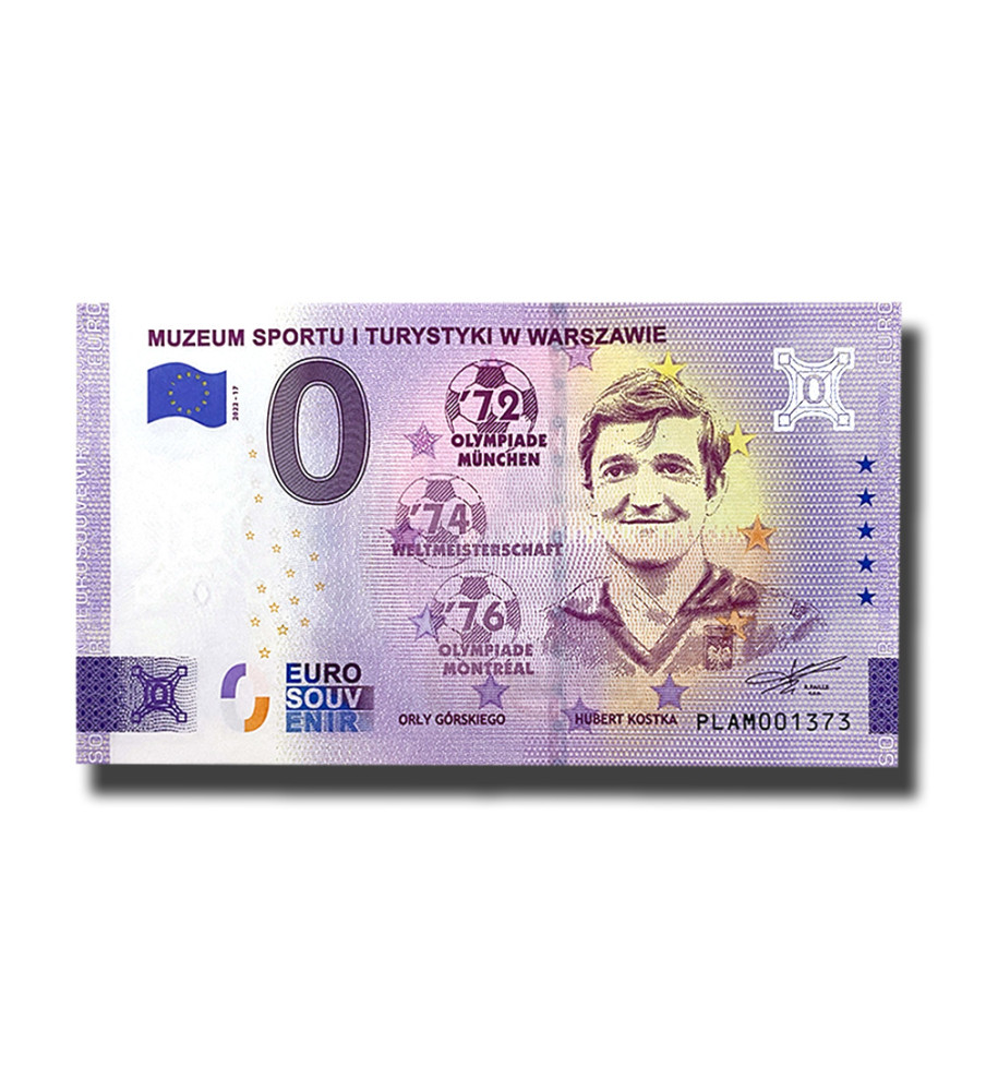 0 Euro Souvenir Banknote Muzeum Sportu I Turystyki W Warszawie Poland PLAM 2022-17