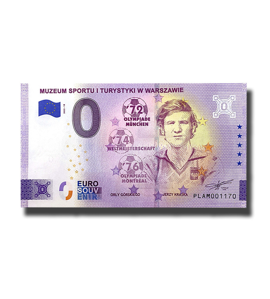 0 Euro Souvenir Banknote Muzeum Sportu I Turystyki W Warszawie Poland PLAM 2022-18