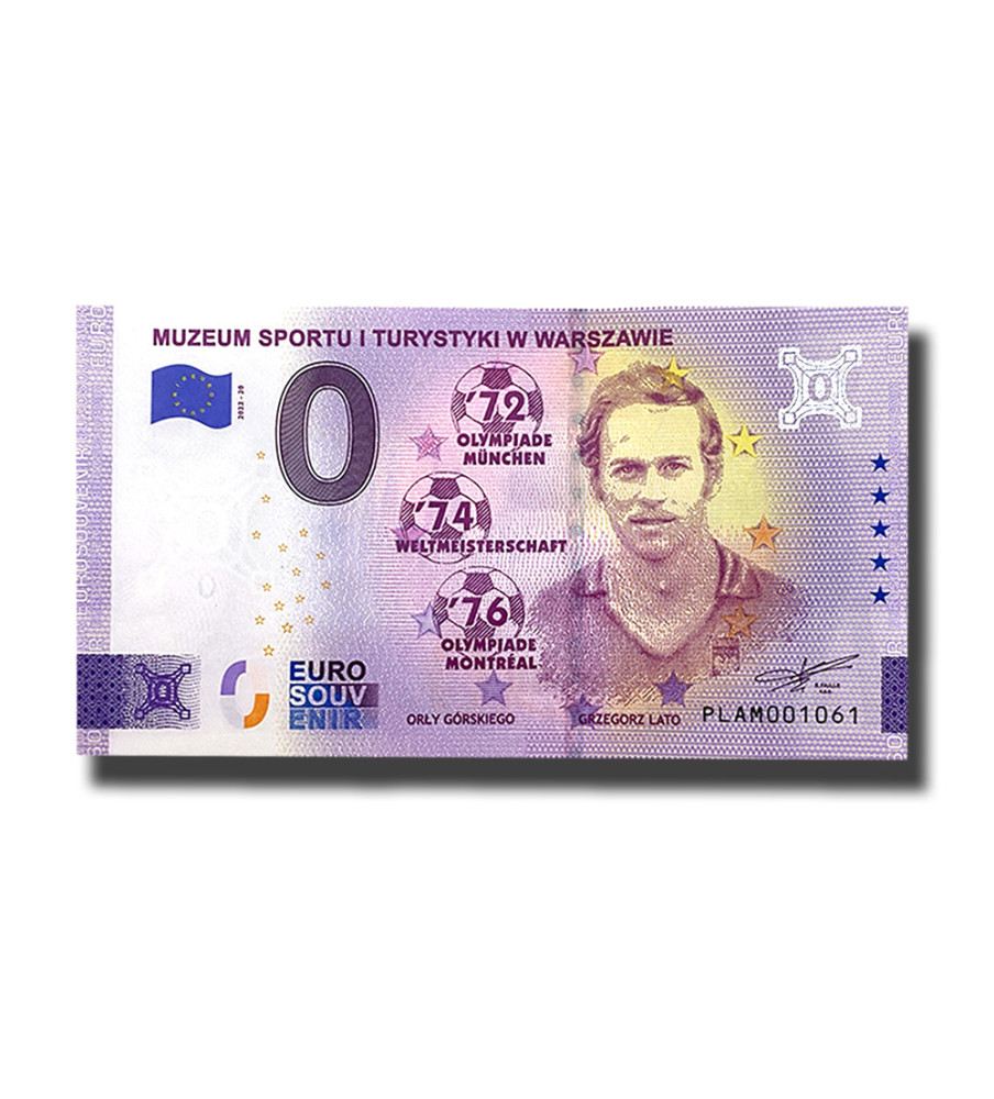 0 Euro Souvenir Banknote Muzeum Sportu I Turystyki W Warszawie Poland PLAM 2022-20
