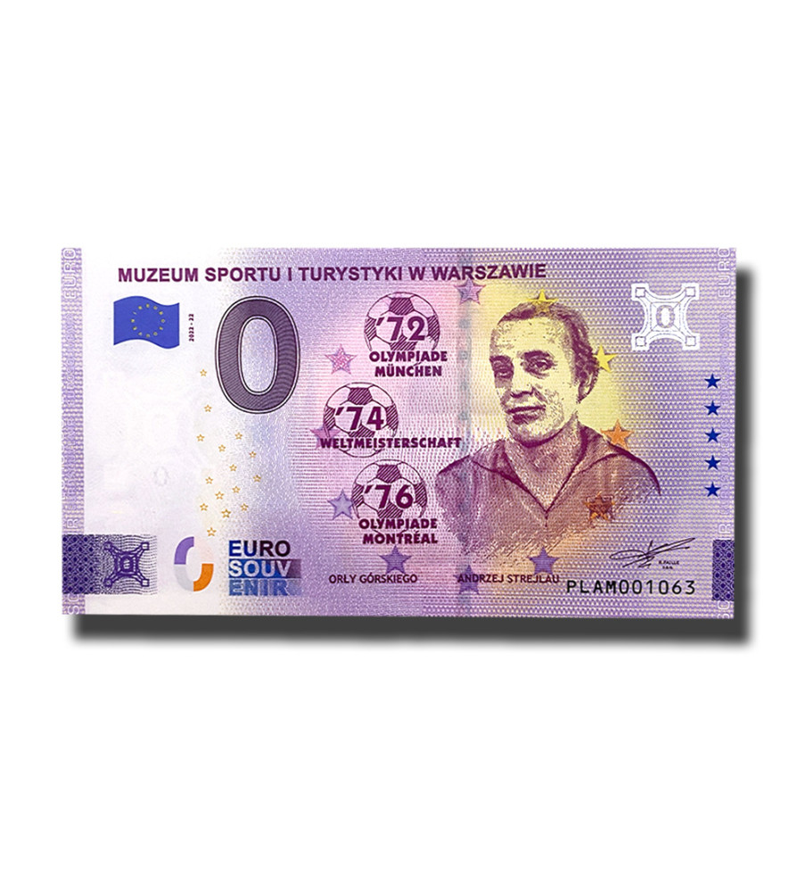 0 Euro Souvenir Banknote Muzeum Sportu I Turystyki W Warszawie Poland PLAM 2022-22