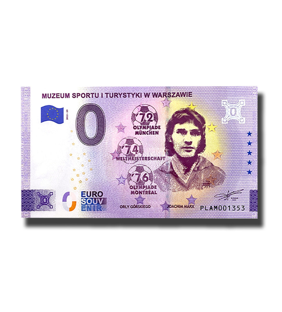 0 Euro Souvenir Banknote Muzeum Sportu I Turystyki W Warszawie Poland PLAM 2023-23