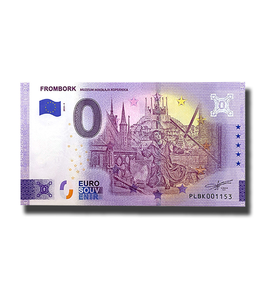0 Euro Souvenir Banknote Frombork Poland PLBK 2023-1 0 Euro Souvenir Banknote Frombork Poland PLBK 2023-1