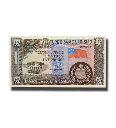 2020 Western Samoa 5 Pounds Banknote Uncirculated